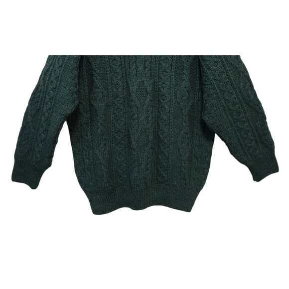 Aran Crafts Ireland Wool Sweater Cable Knit Fisherman Pullover - Picture 5 of 12